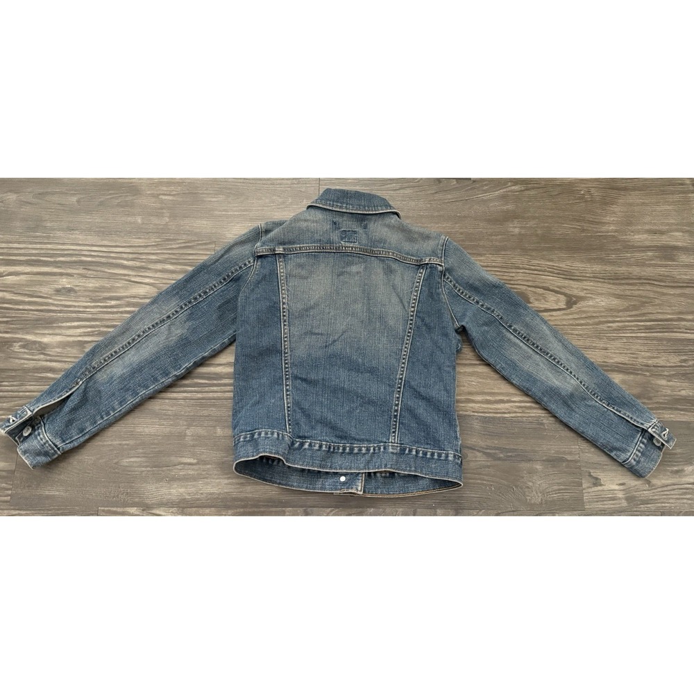 Vintage Gap Womens Small Denim Blue Button Down Jacket Y2K Whimsigoth Fairycore - Picture 3 of 8